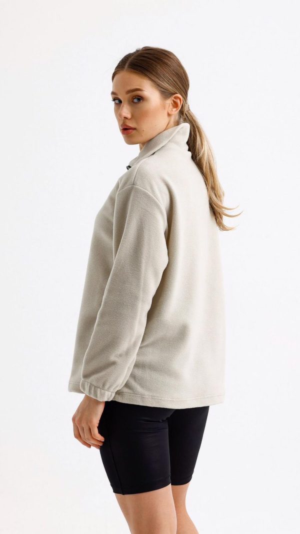 Yarım Balıkçı Yaka Polar Sweatshirt